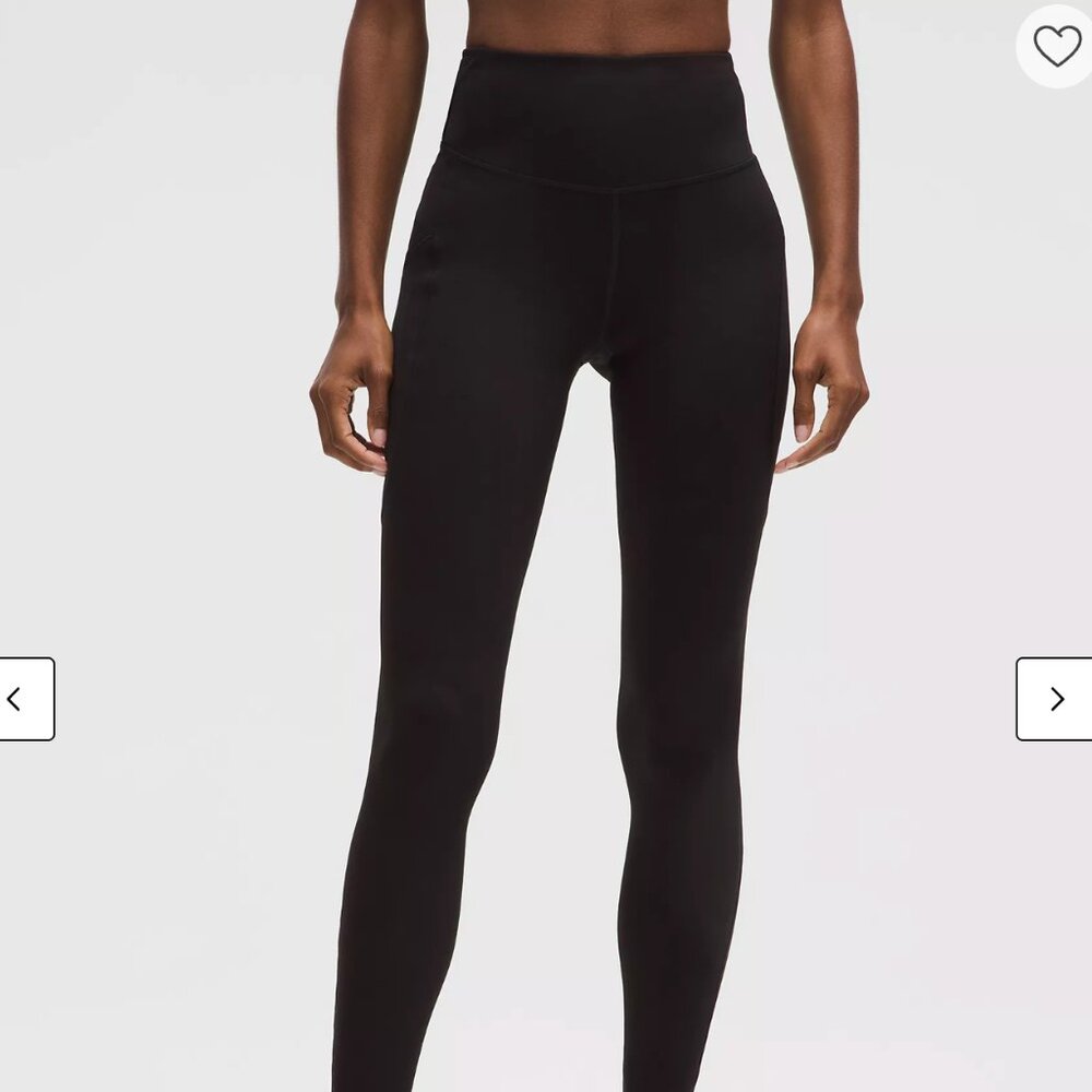 Lululemon Women's Fast and Free thermal run leggings with pockets